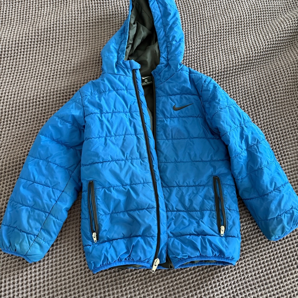 Nike Kids Blue Puffer Jacket